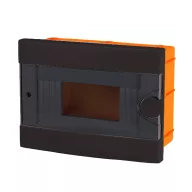 ELMARK 60096BL PLASTIC BOX FOR FLUSH MNT. 9 WAY, BLACK