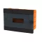 ELMARK 60126BL PLASTIC BOX FOR FLUSH MNT. 12 WAY, BLACK