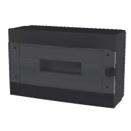   ELMARK 60165BL PLASTIC BOX FOR SURFACE MNT. 16 WAY (1X16), BLACK