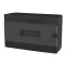 ELMARK 60165BL PLASTIC BOX FOR SURFACE MNT. 16 WAY (1X16), BLACK