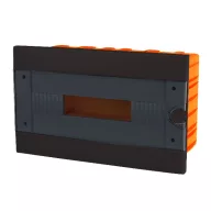   ELMARK 60166BL PLASTIC BOX FOR FLUSH MNT. 16 WAY (1X16), BLACK