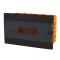 ELMARK 60166BL PLASTIC BOX FOR FLUSH MNT. 16 WAY (1X16), BLACK