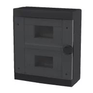   ELMARK 60175BL PLASTIC BOX FOR SURFACE MNT. 16 WAY (2X8), BLACK