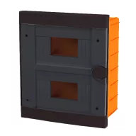   ELMARK 60176BL PLASTIC BOX FOR FLUSH MNT. 16 WAY (2X8), BLACK