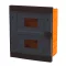 ELMARK 60176BL PLASTIC BOX FOR FLUSH MNT. 16 WAY (2X8), BLACK