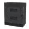 ELMARK 60245BL PLASTIC BOX FOR SURFACE MNT. 24 WAY (2X12), BLACK