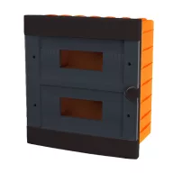   ELMARK 60246BL PLASTIC BOX FOR FLUSH MNT. 24 WAY (2X12), BLACK