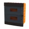 ELMARK 60246BL PLASTIC BOX FOR FLUSH MNT. 24 WAY (2X12), BLACK