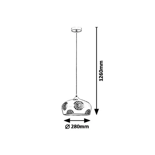 RÁBALUX Ginger 6049 Függeszték IP20 230V, 50Hz