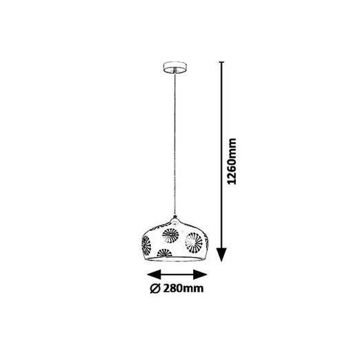 RÁBALUX Ginger 6050 Függeszték IP20 230V, 50Hz