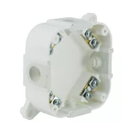   ELMARK 61175EP VP074-51 INSTAL. BOX + TERMINALS 88X88MM IP 44 WH