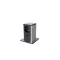 ELMARK 6332D POP UP 1xSHUKO SOCKET+ 1xUSB A/C 20W, BLACK/INOX
