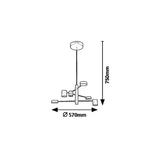 RÁBALUX Solomon 6355 Függeszték IP20 230V, 50Hz