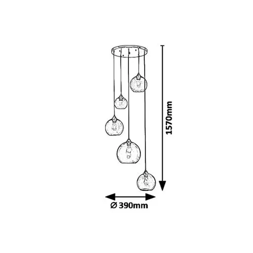 RÁBALUX Tanesha 6440 Függeszték IP20 230V, 50Hz