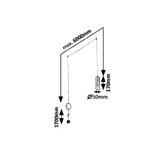 RÁBALUX Floresta 6560 Függeszték IP20 230V, 50Hz