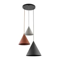   ELMARK 6633-E TK LIGHTING PENDANT CONO 6633 3XE27 MULTICOLORED