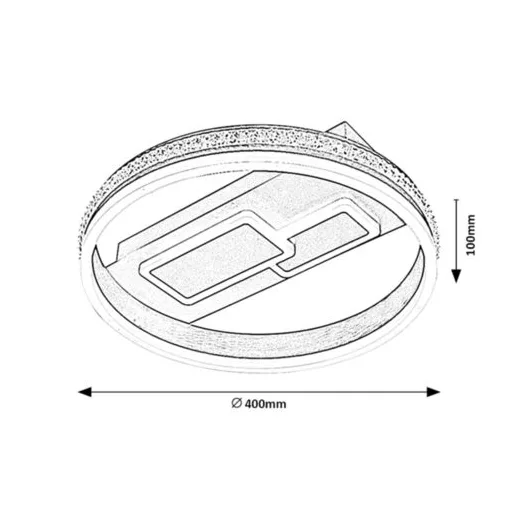 RÁBALUX Roxana 6830 Mennyezeti lámpa IP20 230V, 50Hz