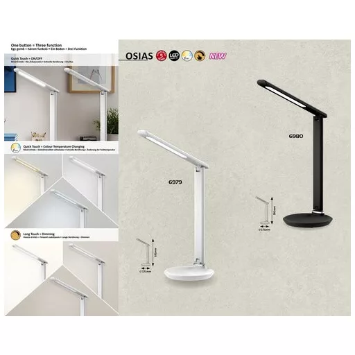 RÁBALUX Osias 6979 Asztali lámpa IP20 230V, 50Hz