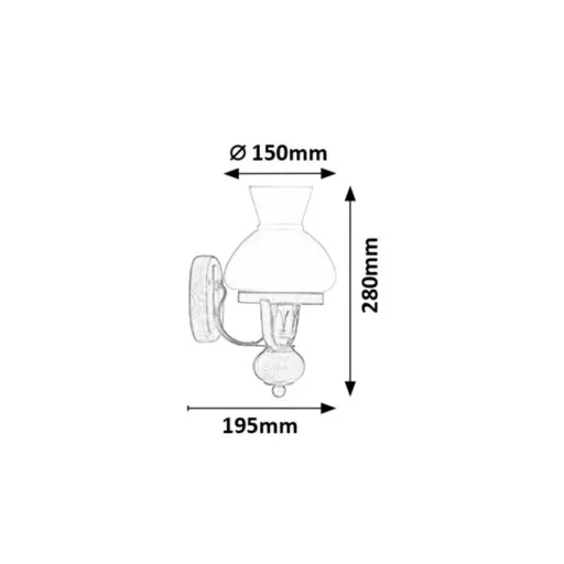 RÁBALUX Petronel 7077 Fali lámpa IP20 230V, 50Hz