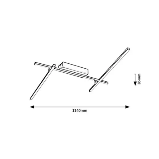 RÁBALUX Negan 71019 Mennyezeti lámpa IP20 230V, 50Hz