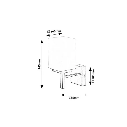 RÁBALUX Zenkai 71059 Fali lámpa IP44 230V, 50Hz