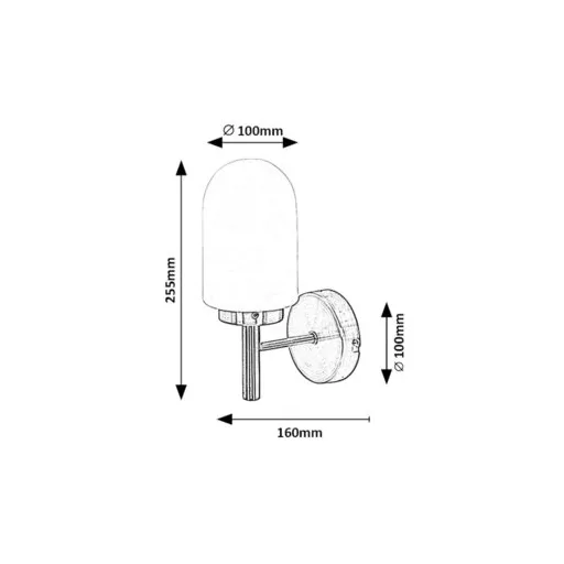 RÁBALUX Zenkai 71060 Fali lámpa IP44 230V, 50Hz