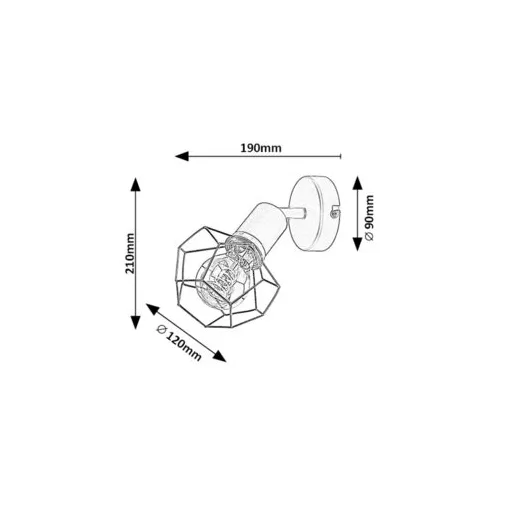 RÁBALUX Fran 71065 Fali lámpa IP20 230V, 50Hz