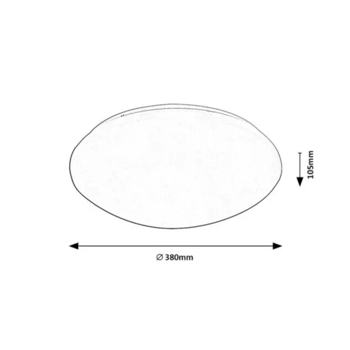 RÁBALUX Lucas 71134 Mennyezeti lámpa IP44 230V, 50Hz
