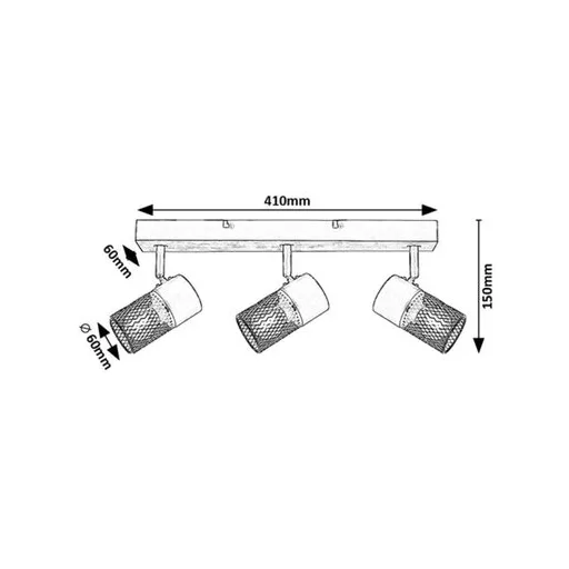 RÁBALUX Metta 71153 Spotlámpa IP20 230V, 50Hz