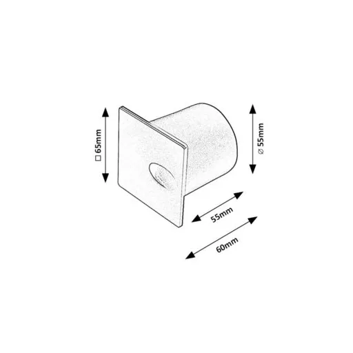RÁBALUX Boven 71169 Ráépíthető és Beépíthető lámpa IP54 230V, 50Hz