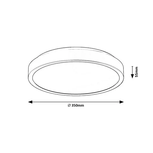 RÁBALUX Samira 71253 Ráépíthető és Beépíthető lámpa IP44 230V, 50Hz
