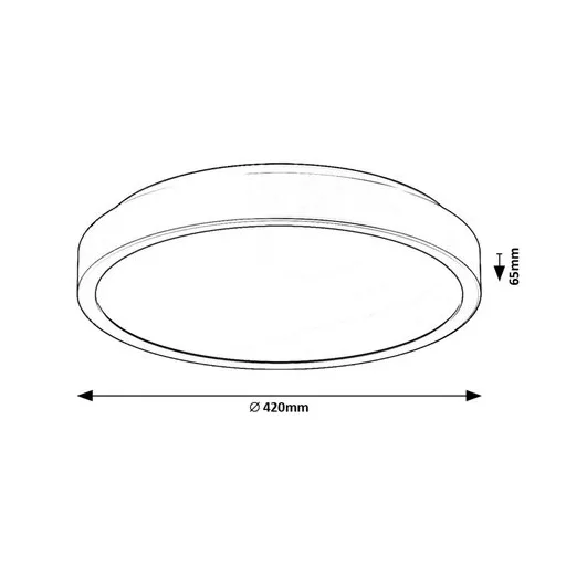 RÁBALUX Samira 71259 Ráépíthető és Beépíthető lámpa IP44 230V, 50Hz