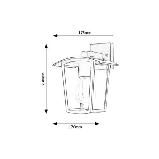 RÁBALUX Taverna 7127 Kültéri fali lámpa IP44 230V, 50Hz