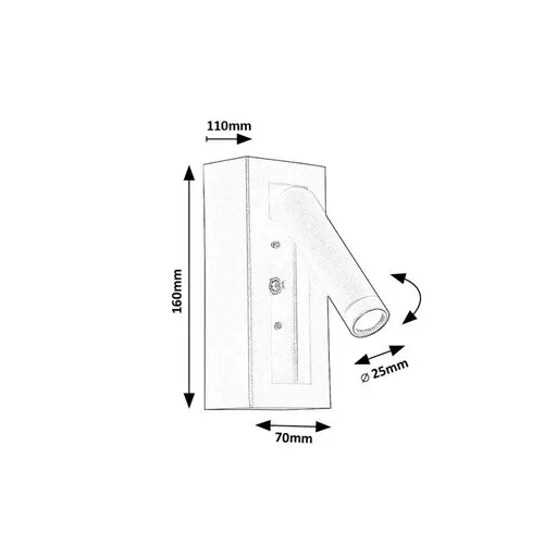 RÁBALUX Gello 71285 Éjjeli lámpa IP20 230V, 50Hz