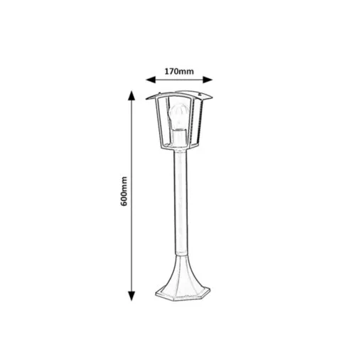 RÁBALUX Taverna 7128 Kültéri állólámpa IP44 230V, 50Hz