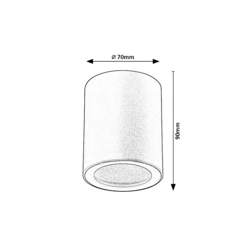 RÁBALUX Koven 71343 Ráépíthető és Beépíthető lámpa IP44 230V, 50Hz