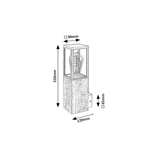 RÁBALUX Wales 7195 Kültéri fali lámpa IP44 230V, 50Hz