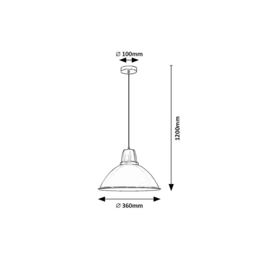 RÁBALUX Wilbour 72013 Függeszték IP20 230V, 50Hz