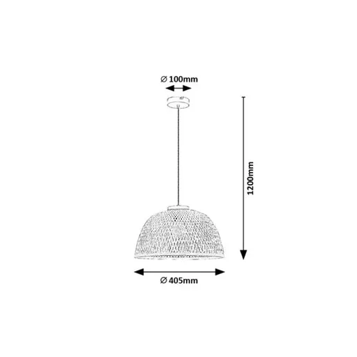 RÁBALUX Rattan 72025 Függeszték IP20 230V, 50Hz
