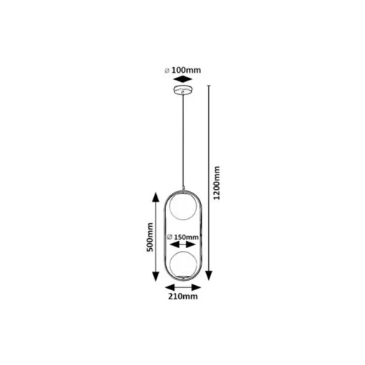 RÁBALUX Ghita 72029 Függeszték IP20 230V, 50Hz