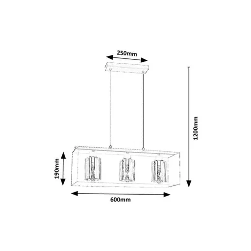 RÁBALUX Chadwick 72033 Függeszték IP20 230V, 50Hz