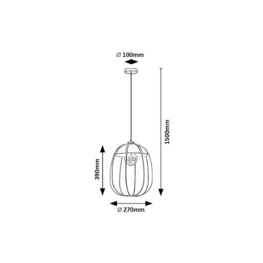 RÁBALUX Svens 72034 Függeszték IP20 230V, 50Hz