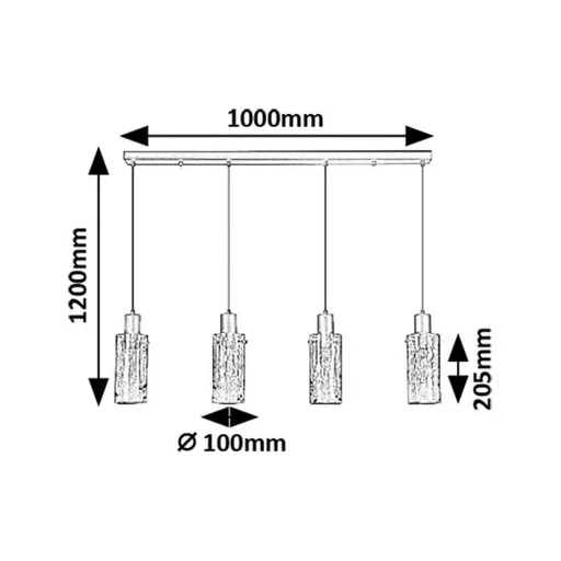 RÁBALUX Fumea 72039 Függeszték IP20 230V, 50Hz