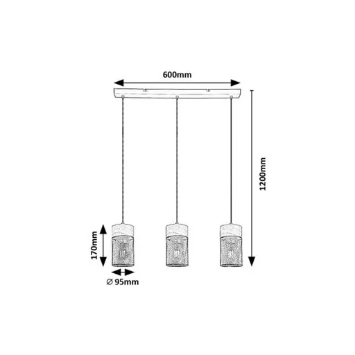 RÁBALUX Callum 72041 Függeszték IP20 230V, 50Hz