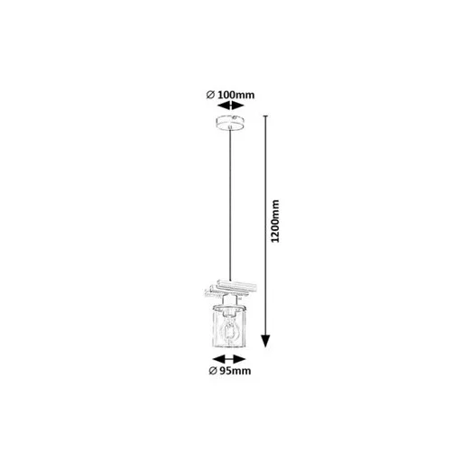 RÁBALUX Niylah 72081 Függeszték IP20 230V, 50Hz