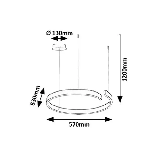 RÁBALUX Silnora 72114 Függeszték IP20 230V, 50Hz