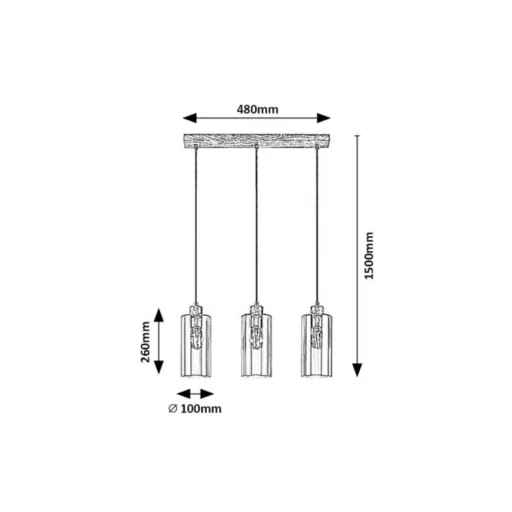 RÁBALUX Tanno 72123 Függeszték IP20 230V, 50Hz