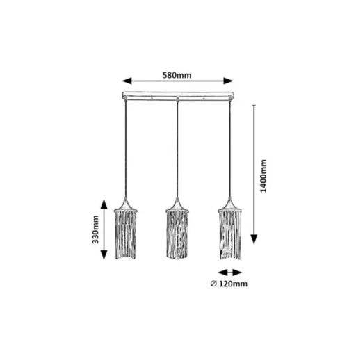 RÁBALUX Roxas 72153 Függeszték IP20 230V, 50Hz