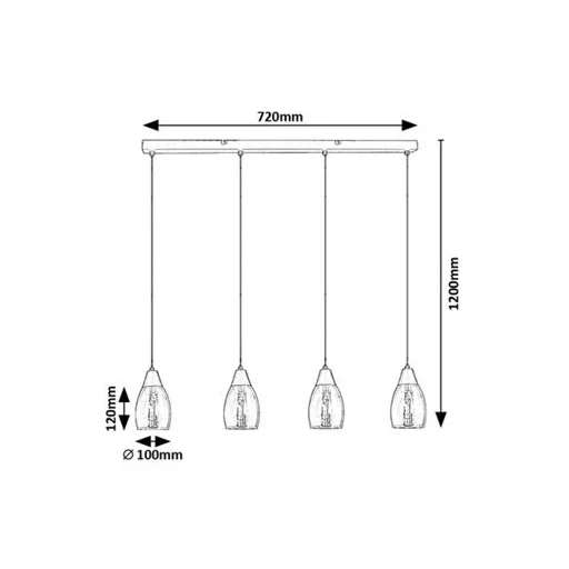 RÁBALUX Ilmari 72184 Függeszték IP20 230V, 50Hz