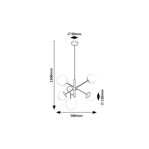 RÁBALUX Meduza 72194 Függeszték IP20 230V, 50Hz